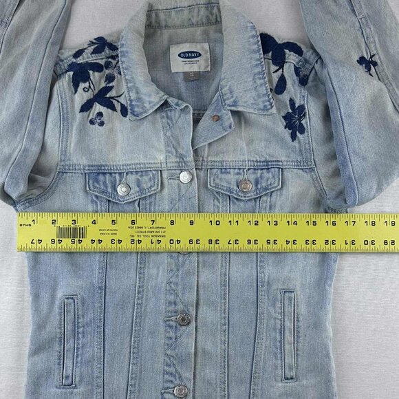 Old Navy Embroidered Denim Jacket – XS - Picture 6 of 13